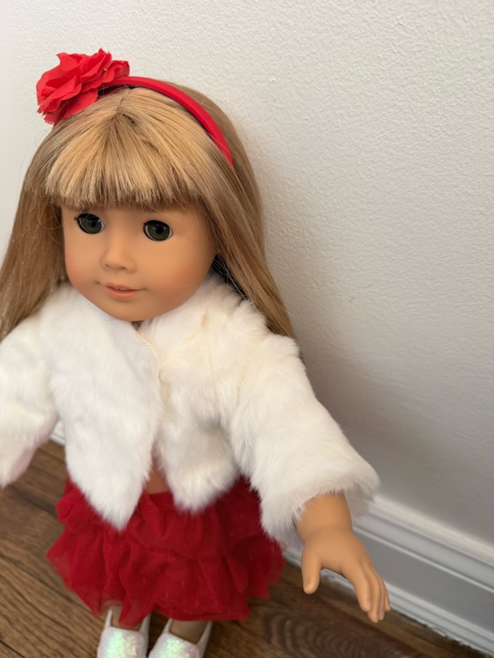 American Girl Doll in Teal Jacket with Blonde Hair